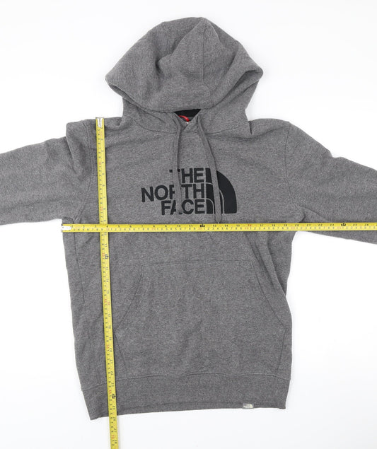 The North Face Men’s Grey Pullover Hoodie M Regular Fit Logo