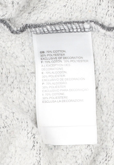 The North Face Men’s Grey Pullover Hoodie M Regular Fit Logo