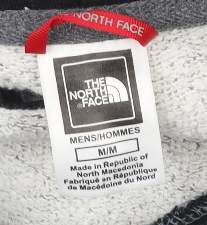 The North Face Men’s Grey Pullover Hoodie M Regular Fit Logo