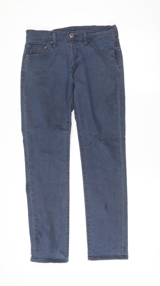 Levi's Men's Blue Straight Leg Stretch Jeans W30 L32