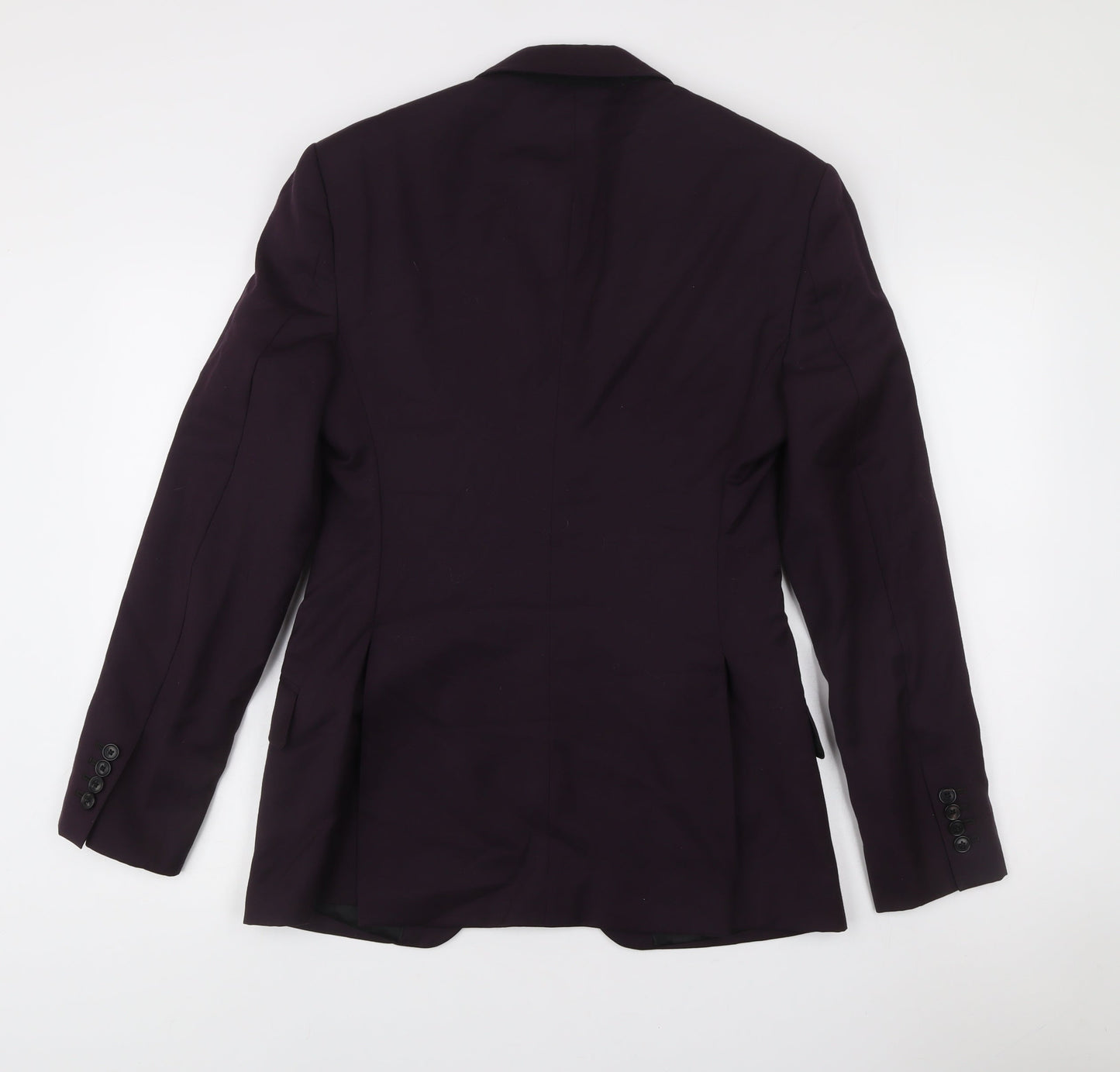Reiss Men’s Purple Wool Slim Fit Blazer Jacket 40 Chest
