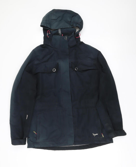 TOG24 Womens Blue 3-in-1 Waterproof Hooded Jacket Coat Size 12