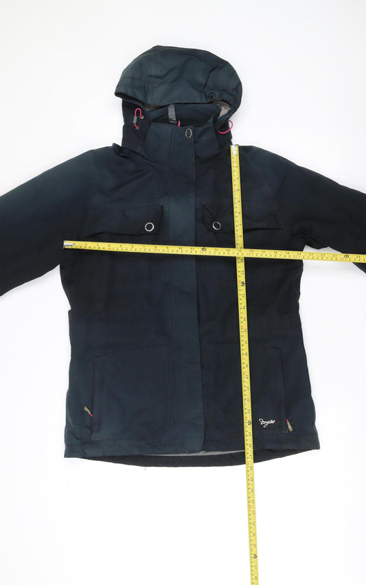 TOG24 Womens Blue 3-in-1 Waterproof Hooded Jacket Coat Size 12