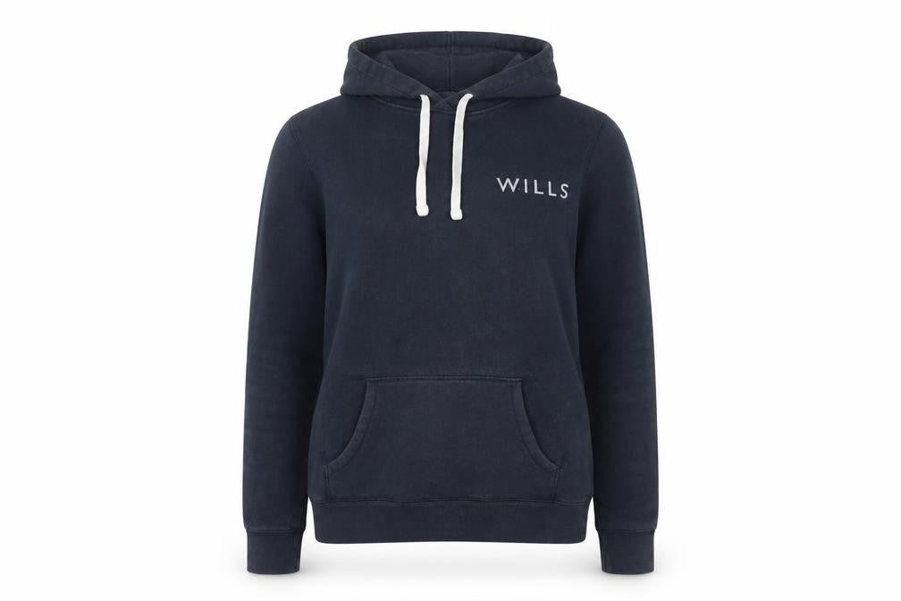 Womens UK 10 Classic Jack Wills Blue Pullover Hoodie
