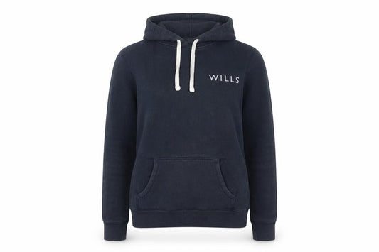 Womens UK 10 Classic Jack Wills Blue Pullover Hoodie