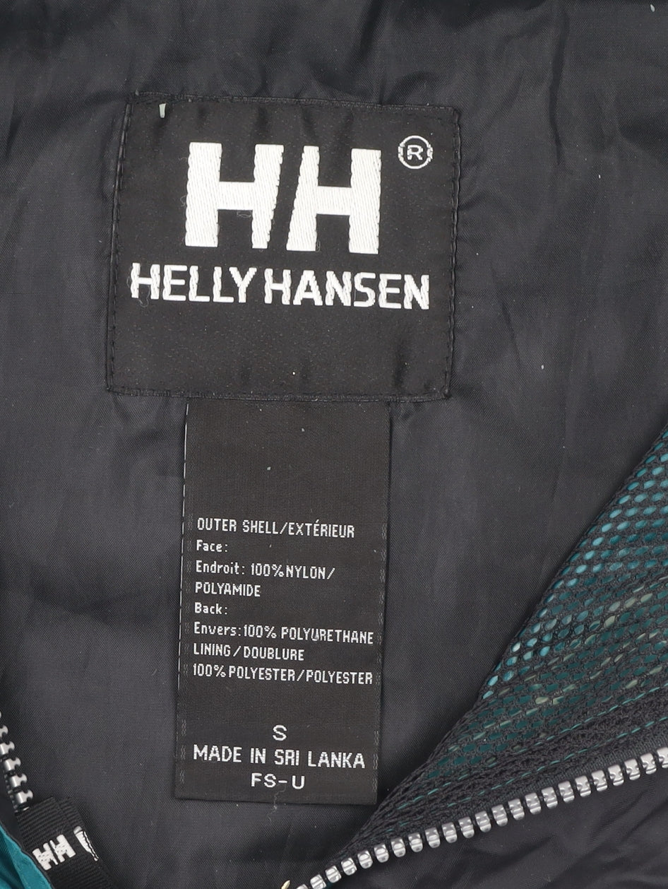 Helly Hansen Men Green S Rain Coat Waterproof Jacket Hooded