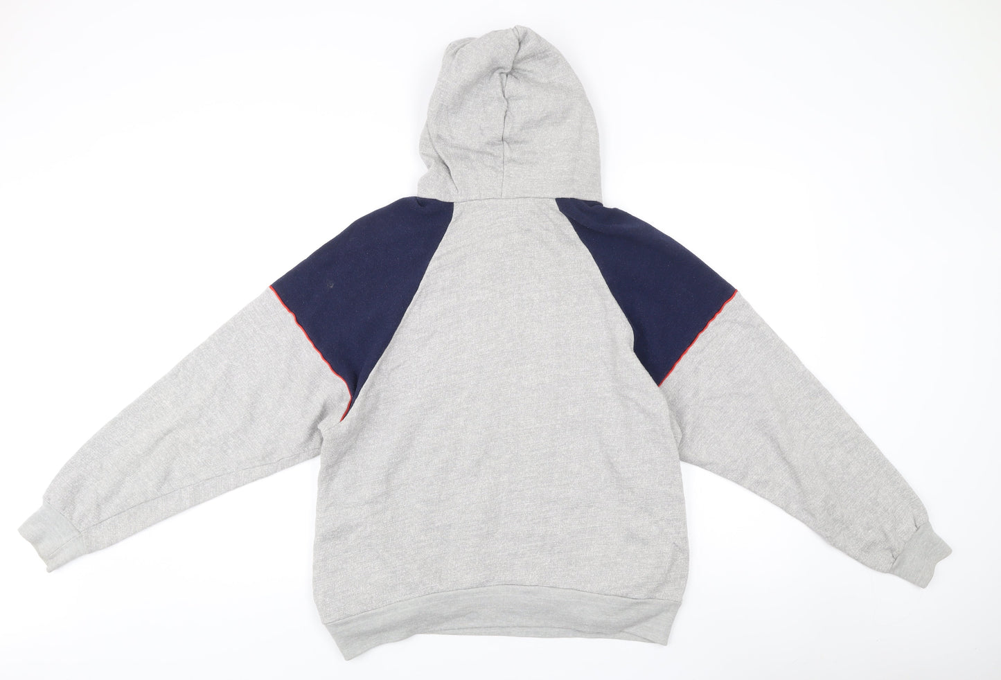 Rodeo Men's Grey Blue Hoodie L Pullover Logo Vintage Casual