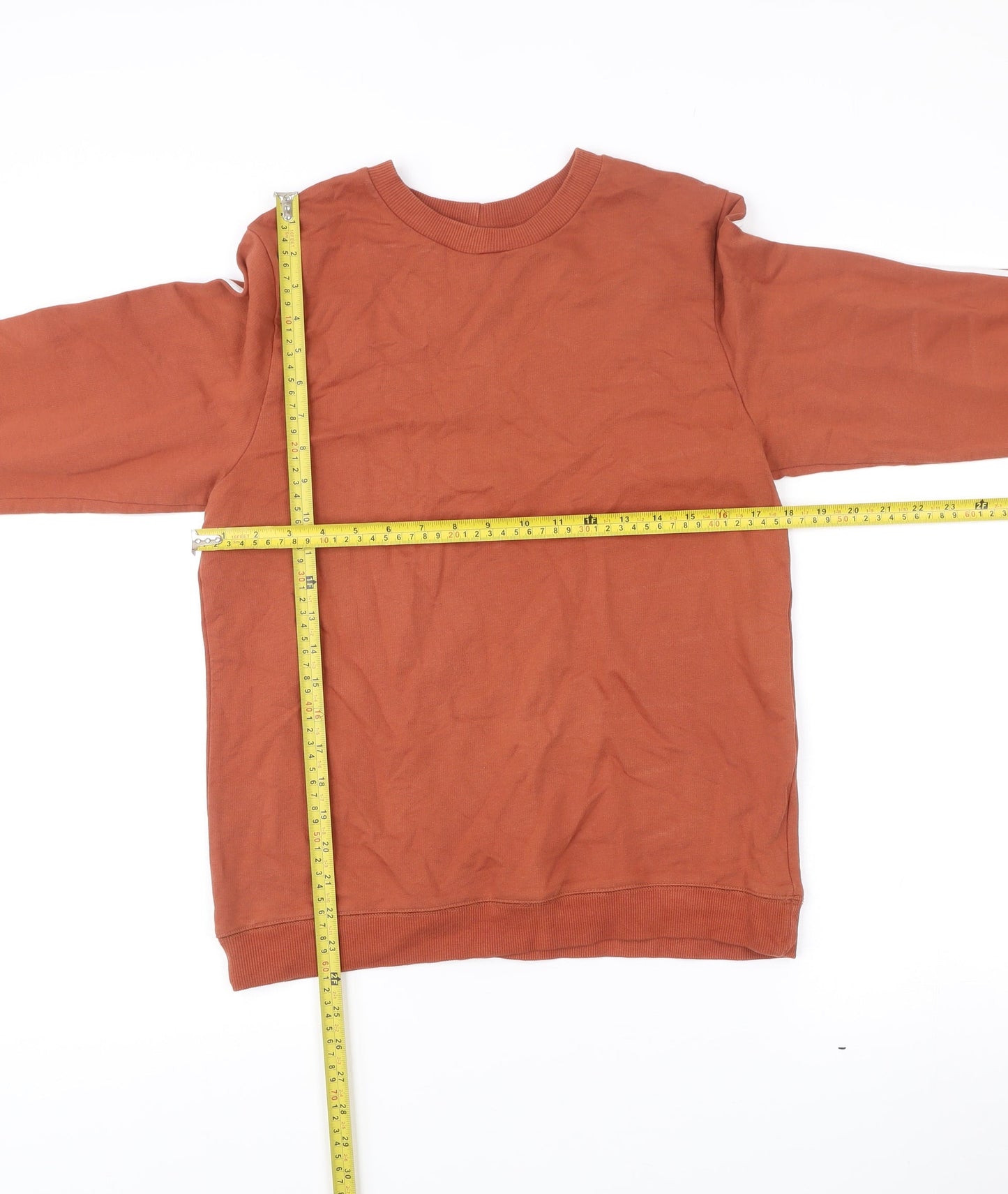 ASOS Women’s Rust Orange Crew Neck Sweatshirt UK 10 Cotton Blend