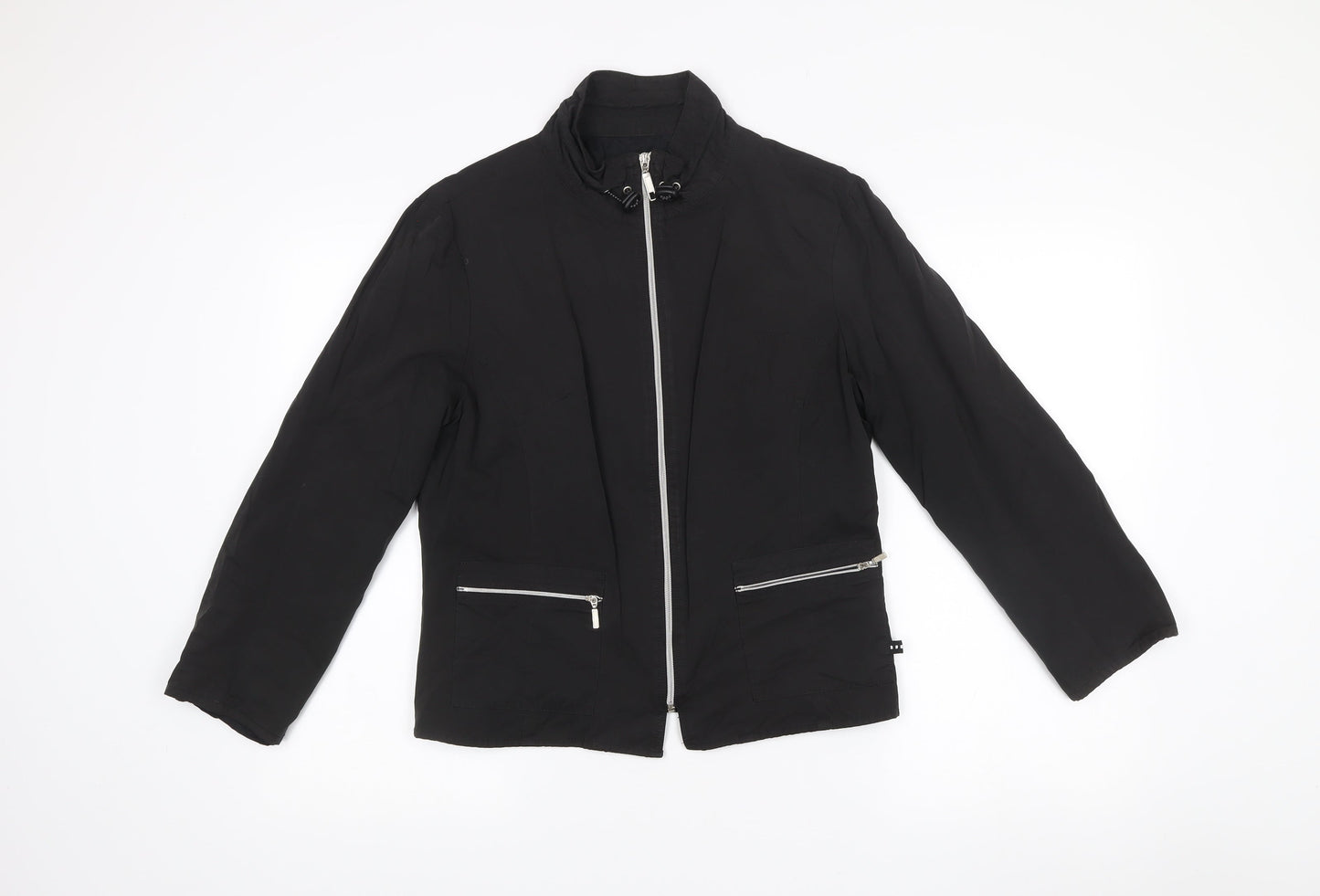 Lakeland Womens Black Size 14 Full Zip Jacket with Pockets