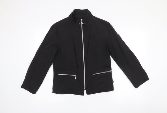 Lakeland Womens Black Size 14 Full Zip Jacket with Pockets