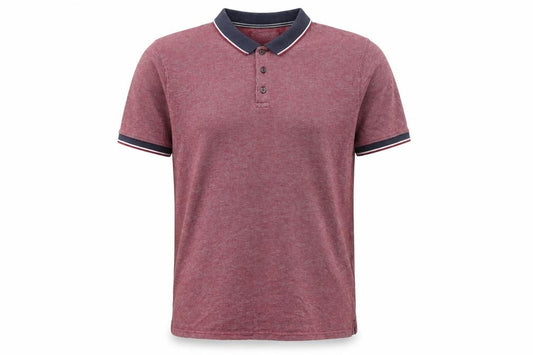 Maine New England Men's Red Cotton XL Classic Polo Shirt