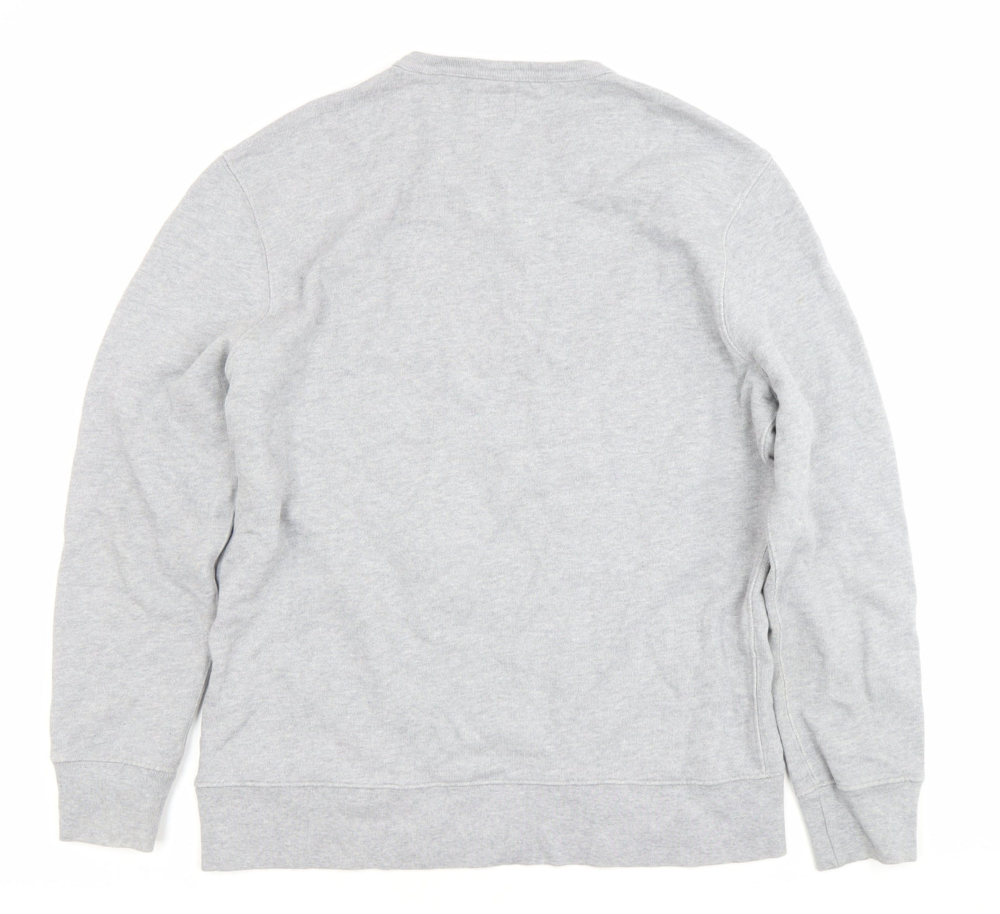 Levi's Mens Grey Medium Crew Neck Logo Sweatshirt Pullover