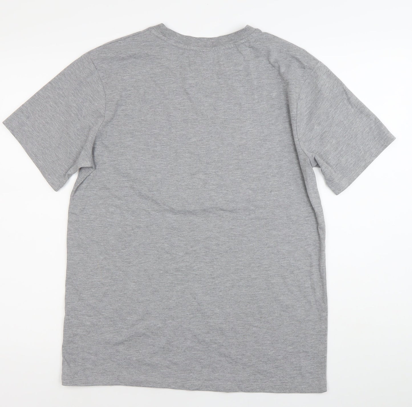 MP Mens Grey Regular Fit Crew Neck Short Sleeve T-Shirt Size M
