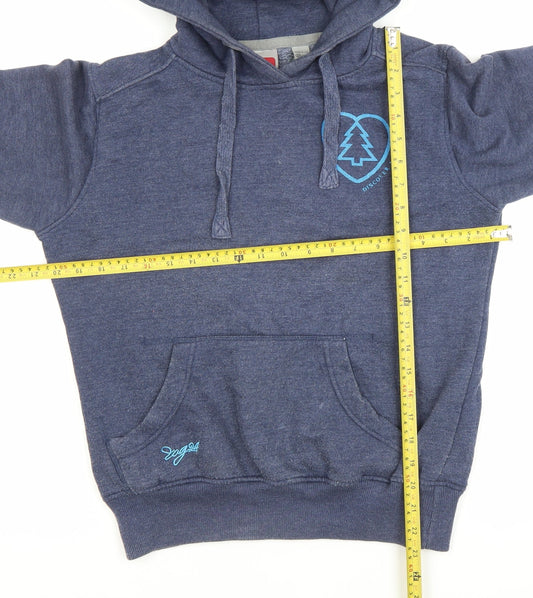 TOG24 Womens Blue Hoodie Size M Cotton Blend Pullover