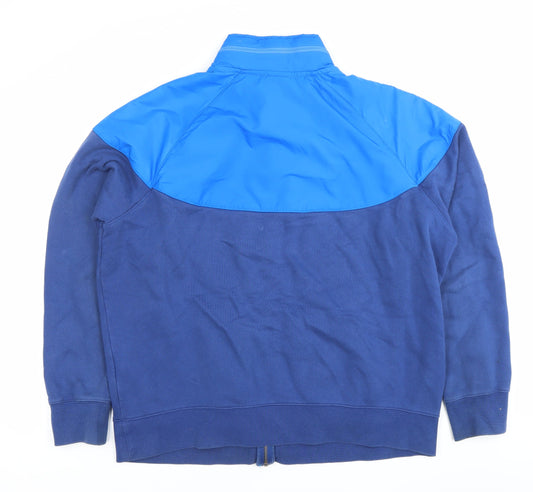Nike Air Men's Blue Full Zip Jacket XL Cotton Blend Casual