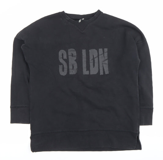 Sweaty Betty Women Black Small Pullover Sweatshirt SB LDN Logo