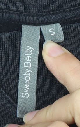 Sweaty Betty Women Black Small Pullover Sweatshirt SB LDN Logo
