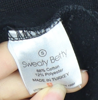 Sweaty Betty Women Black Small Pullover Sweatshirt SB LDN Logo