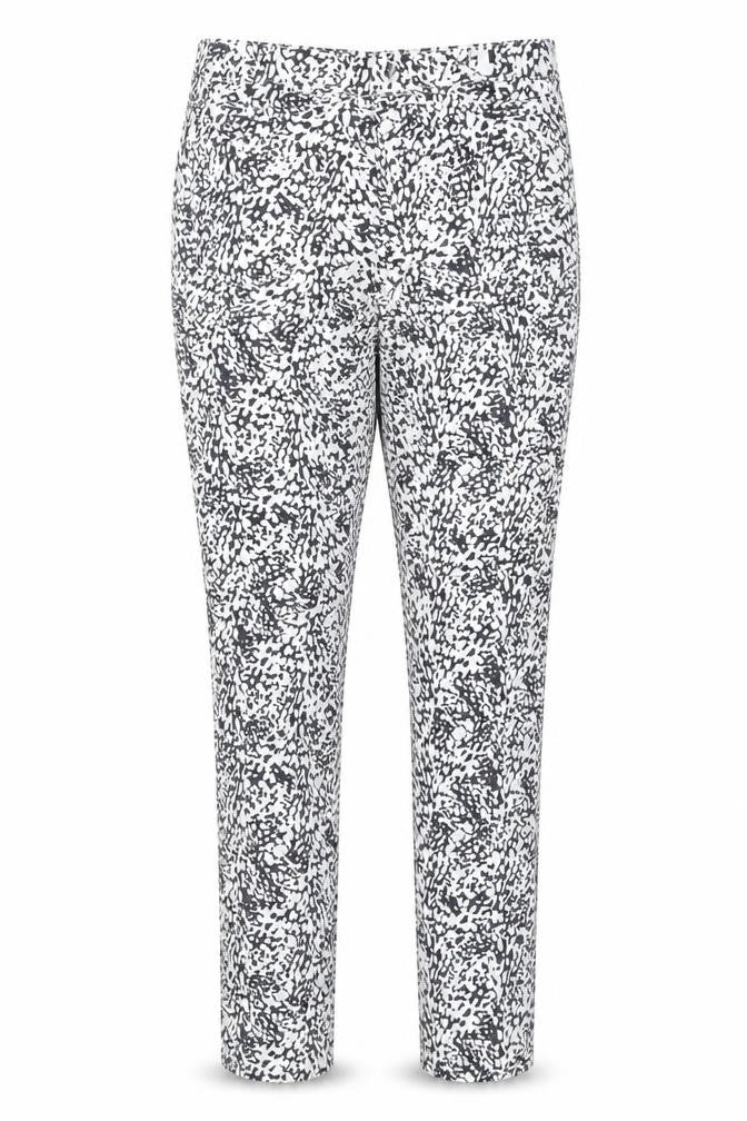 Front view of Toxik3 women’s multicoloured animal print skinny jeans, size UK 10