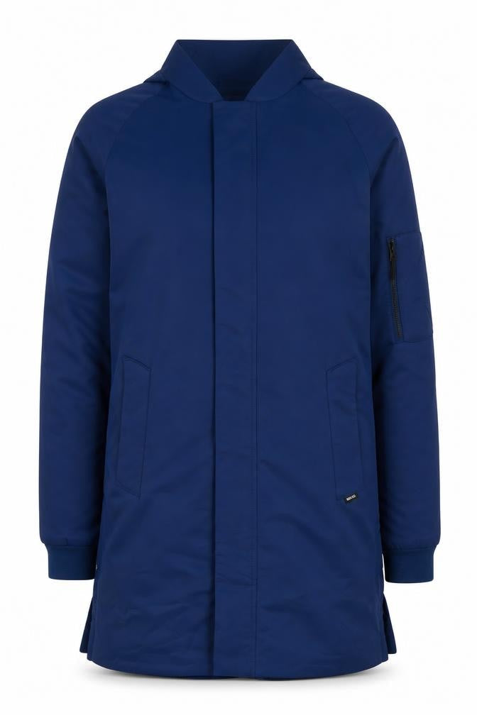 Womens UK Size M Regular Nike Blue Nylon Blend Jacket