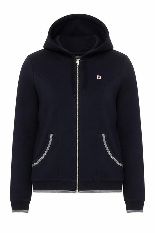 Womens UK 8 Regular FILA Black Full Zip Hoodie