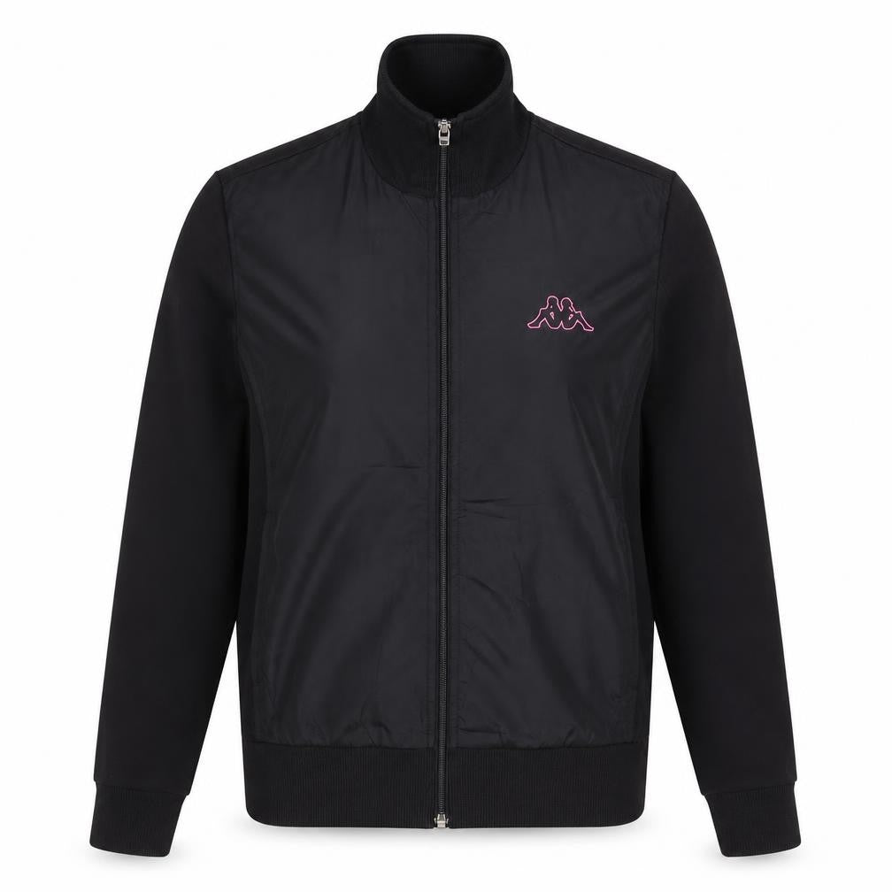 Kappa Women's Black Medium Track Jacket Full Zip Sportswear