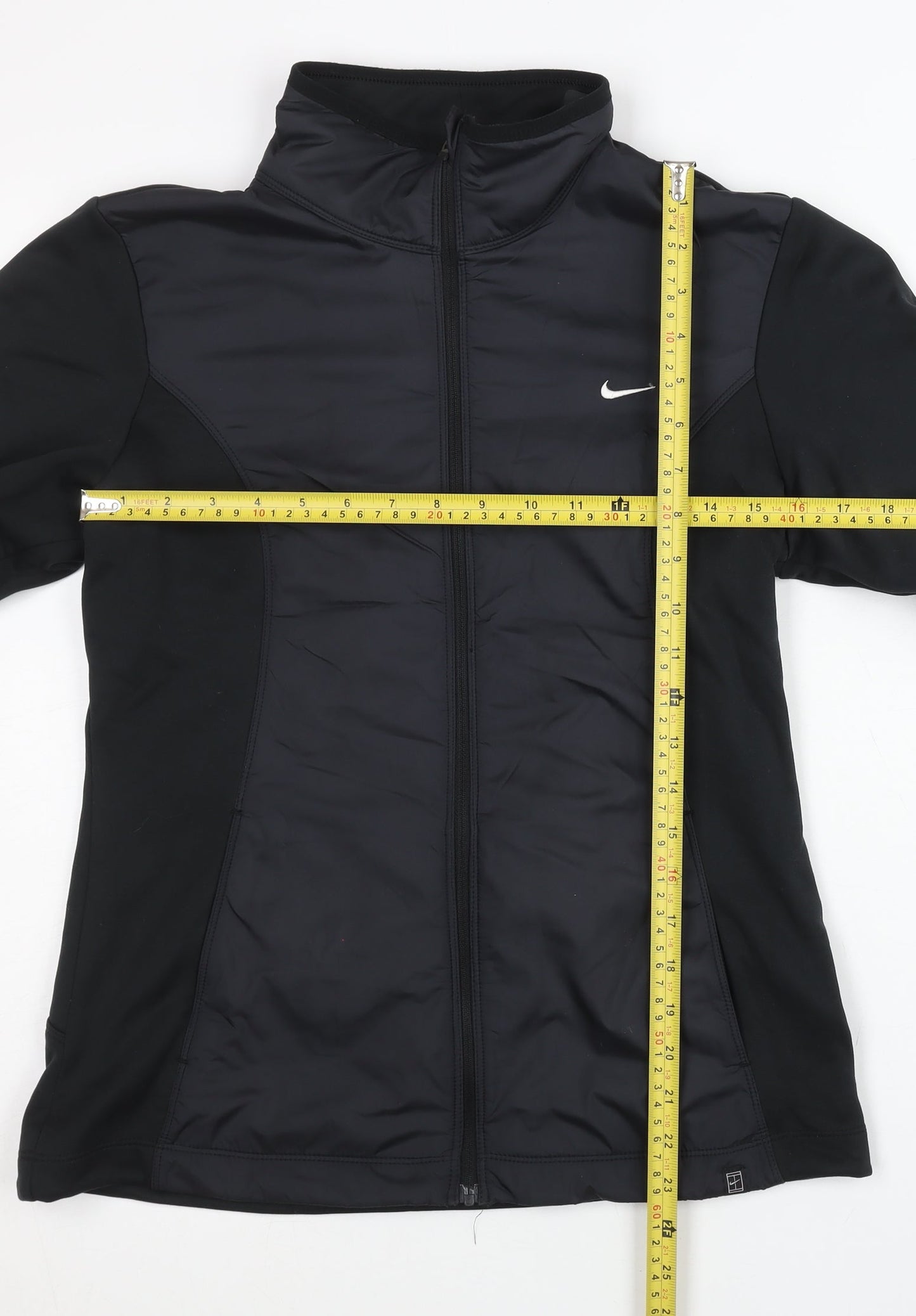 Nike Womens Black Track Jacket L Full Zip Therma-Fit Running