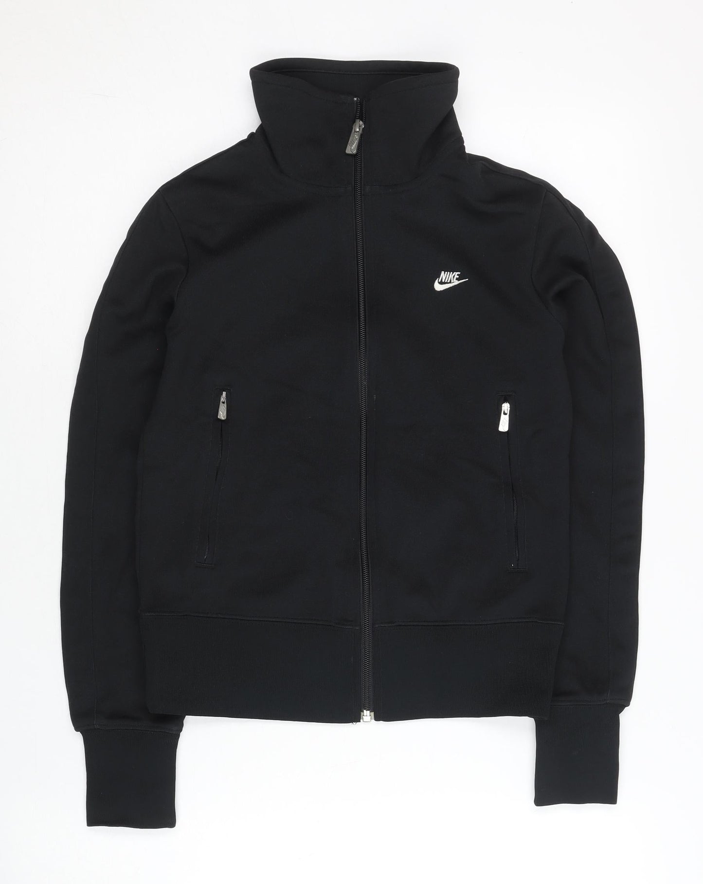 Nike Womens Black Small Track Jacket Full Zip Sportswear