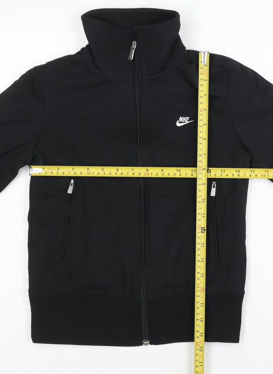 Nike Womens Black Small Track Jacket Full Zip Sportswear