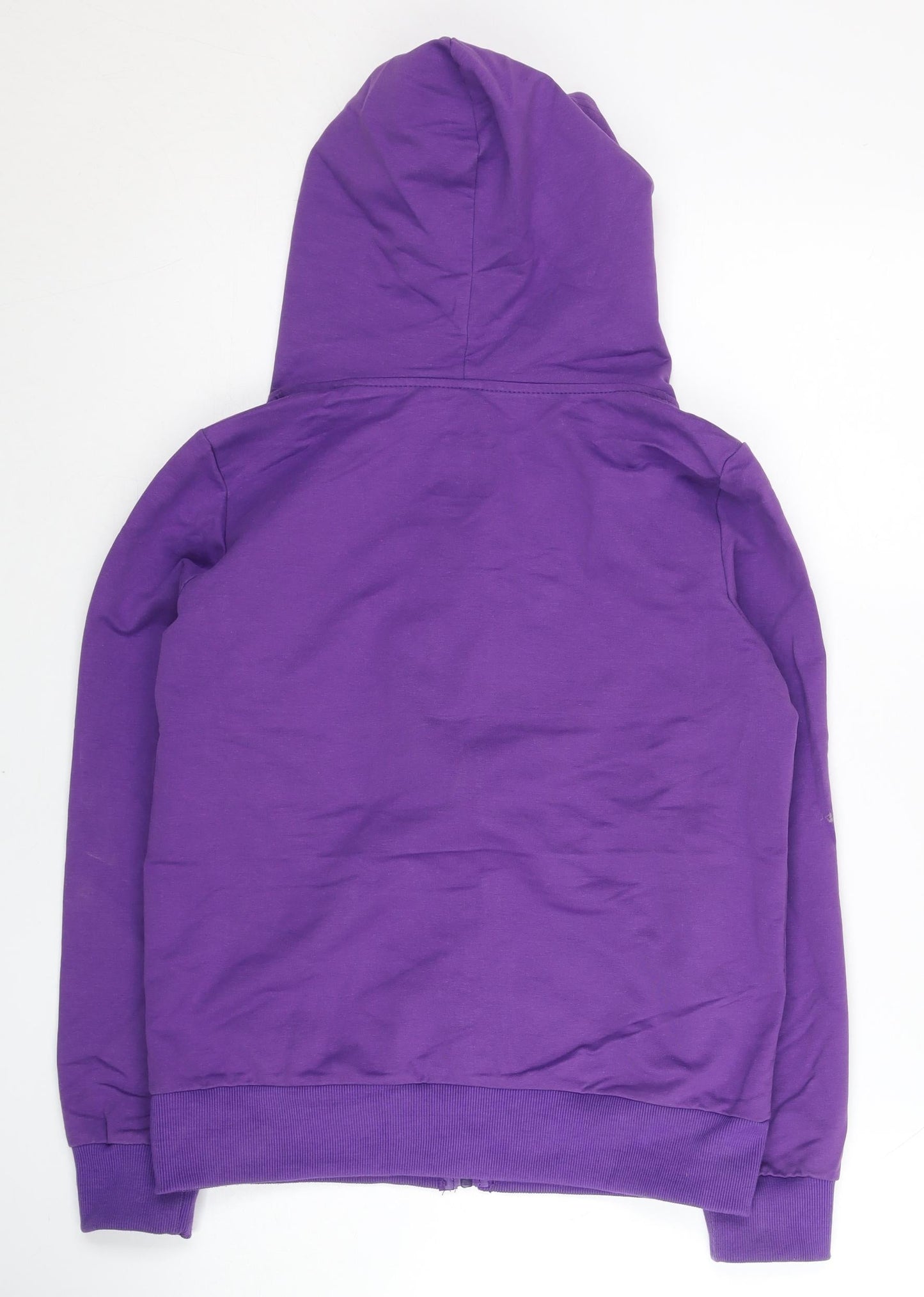 Adidas Womens Purple Full Zip Hoodie Sweatshirt XL
