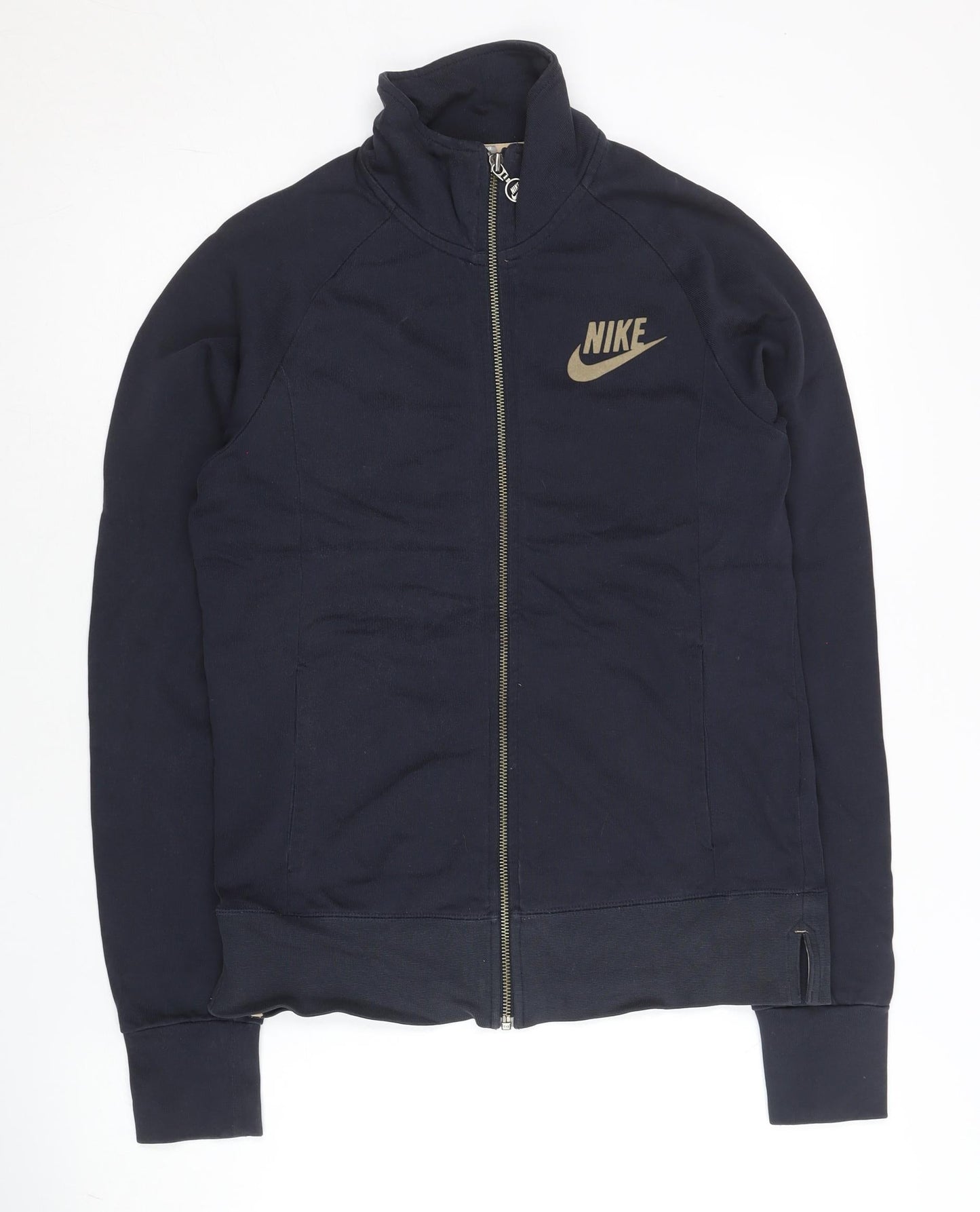 Nike Women’s Black Large Track Jacket Sportswear Full Zip Cotton