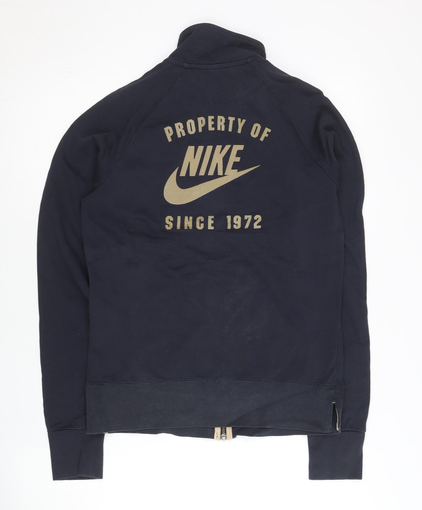 Nike Women’s Black Large Track Jacket Sportswear Full Zip Cotton