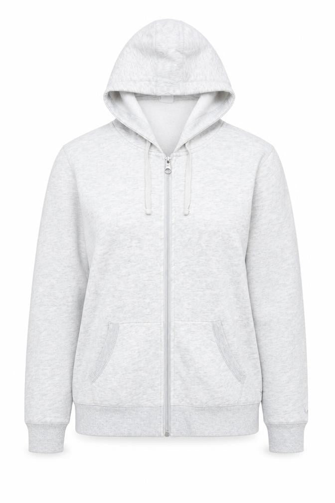 Decathlon Women’s Grey Full Zip Hoodie M Regular Fit Casual