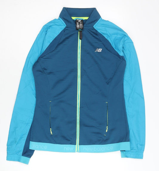 New Balance Womens Blue XS Track Jacket Lightweight Running