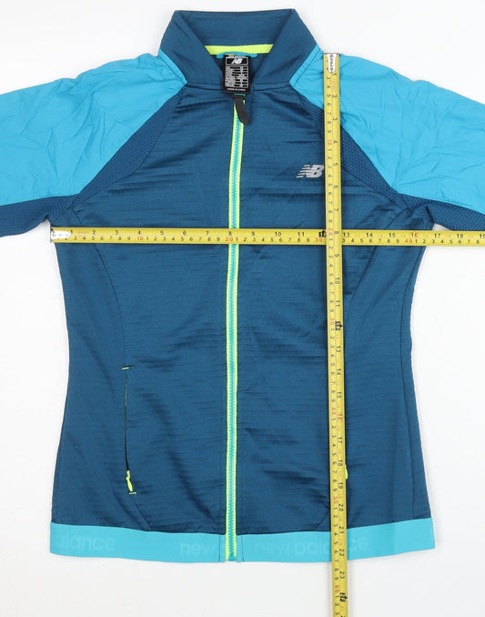 New Balance Womens Blue XS Track Jacket Lightweight Running