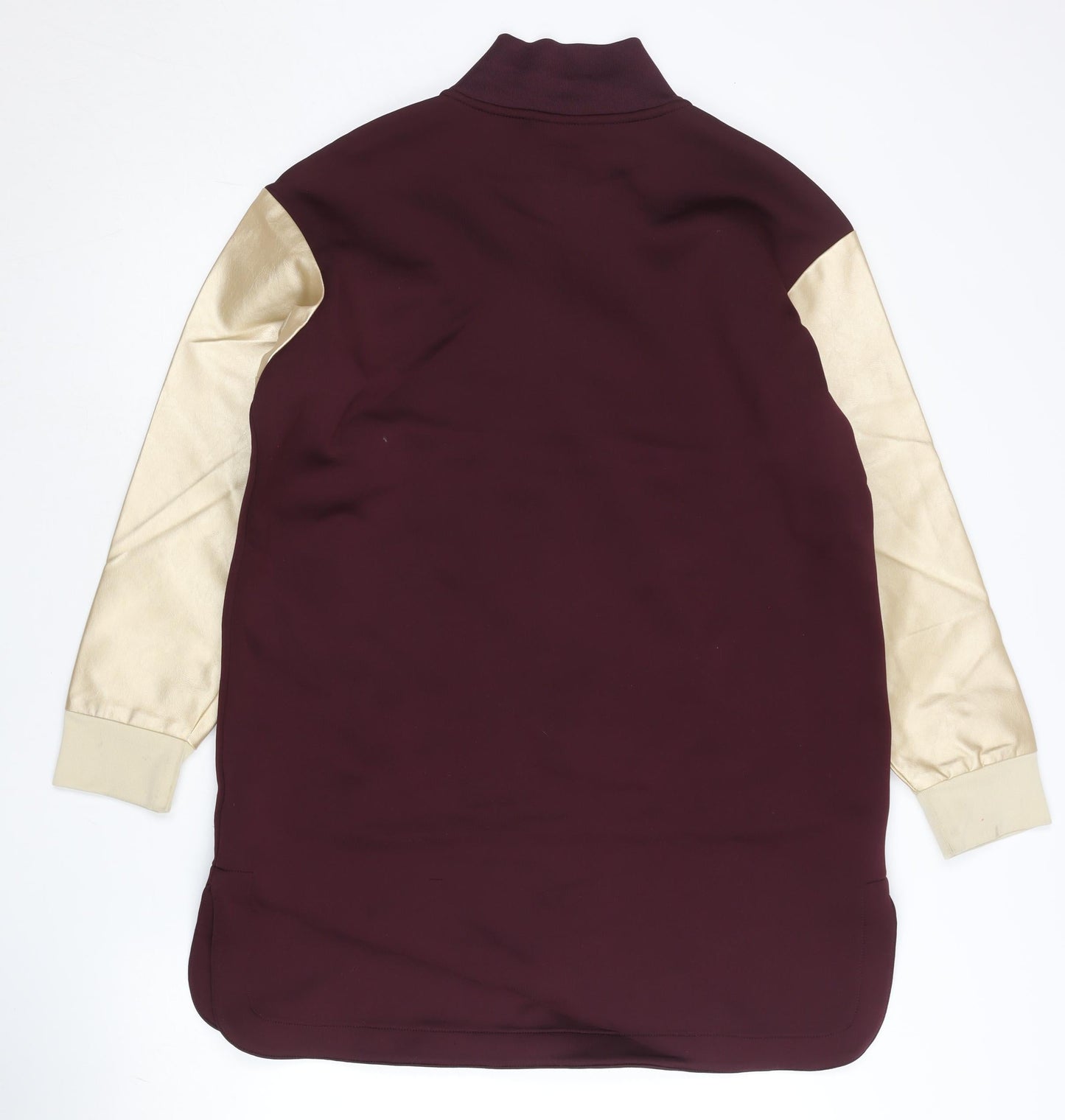 FILA Women’s Burgundy Varsity Jacket Size 8 Long Sleeve Casual