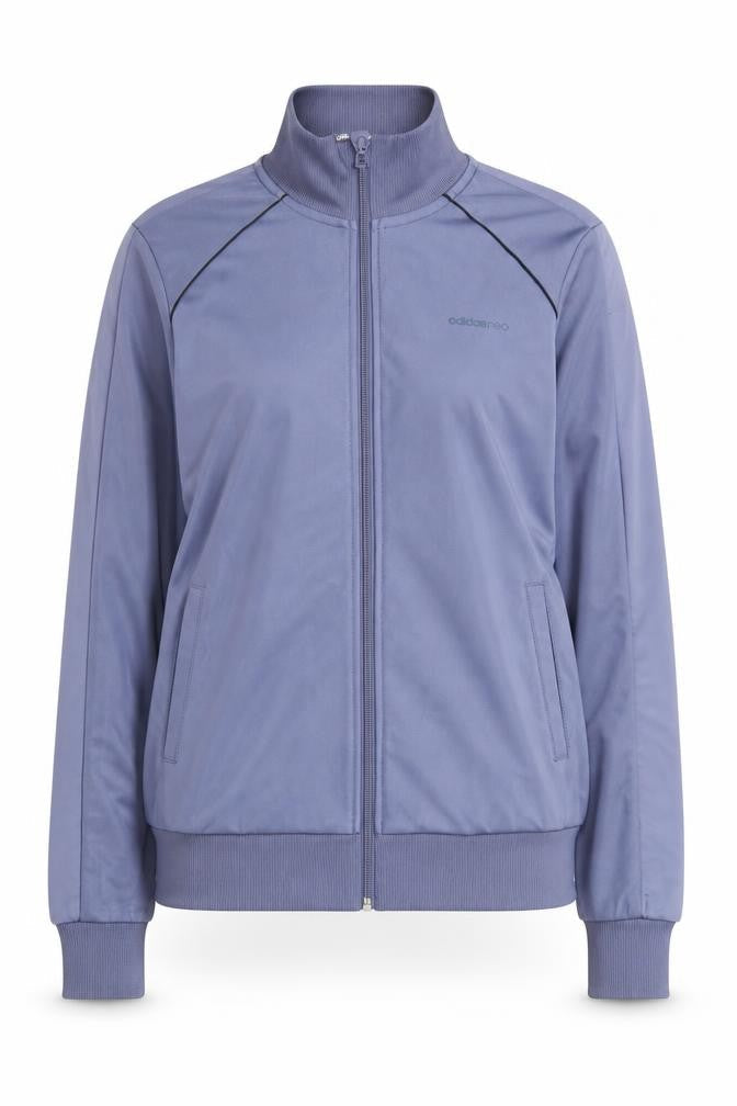 Adidas Women Blue Track Jacket UK 10 Full Zip Sportswear