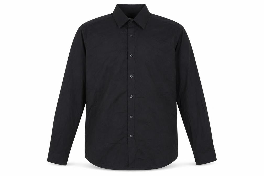 Topman Men's Black Long Sleeve Button-Up Shirt Size L 40-42in