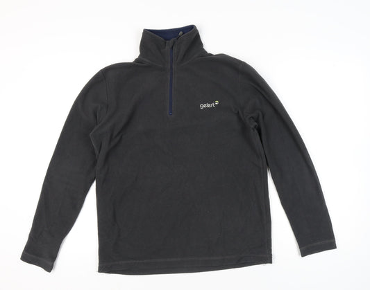 Gelert Men’s Black Fleece Sweatshirt M Half Zip Outdoor Hiking