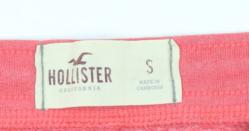 Hollister Womens Pink Sweatpants Joggers Size S Cotton Blend Lounge