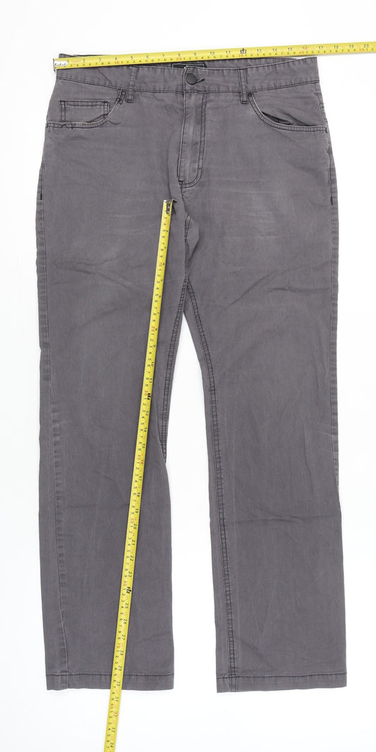 Celio Women’s Grey Chino Trousers Size 14 Straight Leg Casual
