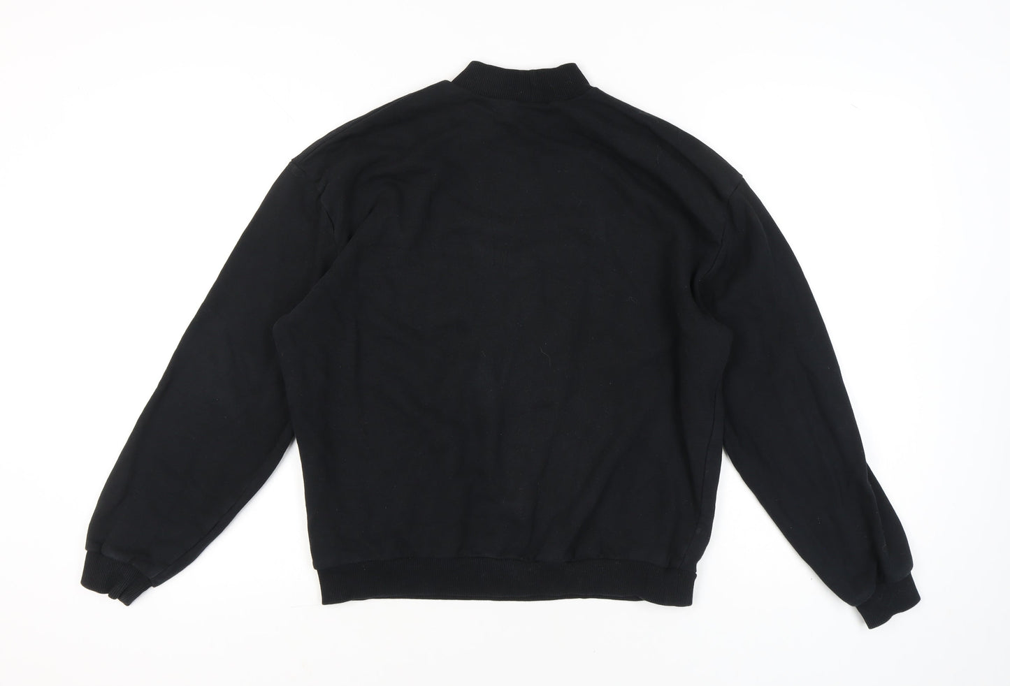ASOS 4505 Women's Black Sweatshirt UK 8 Cotton Long Sleeve Crew Neck