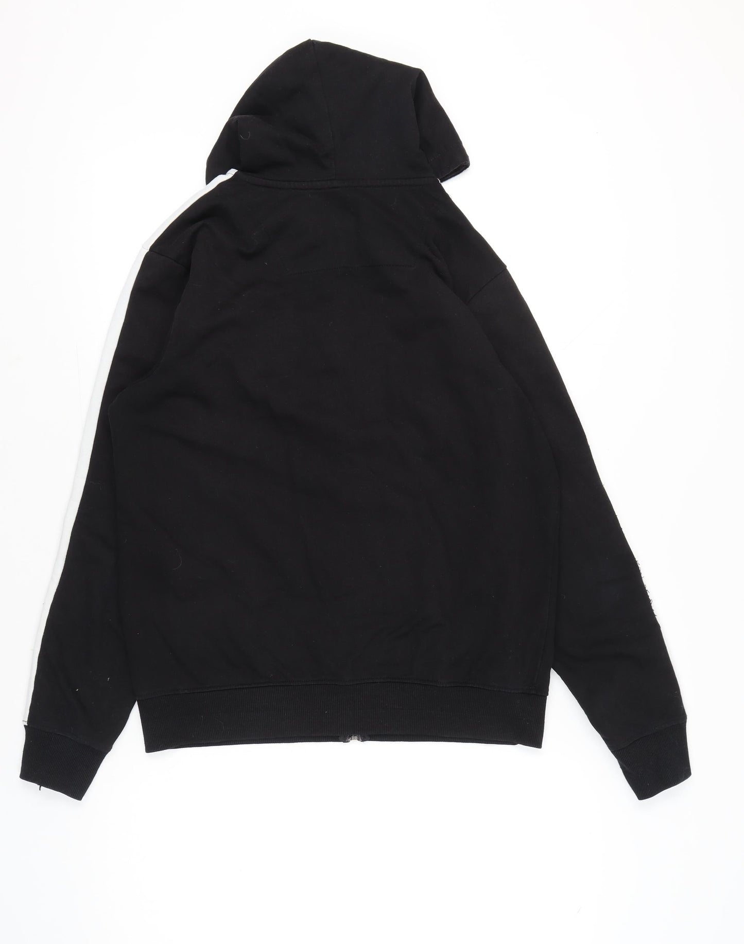 Threadbare Men’s Black Full Zip Hoodie Jacket Size M Cotton Blend
