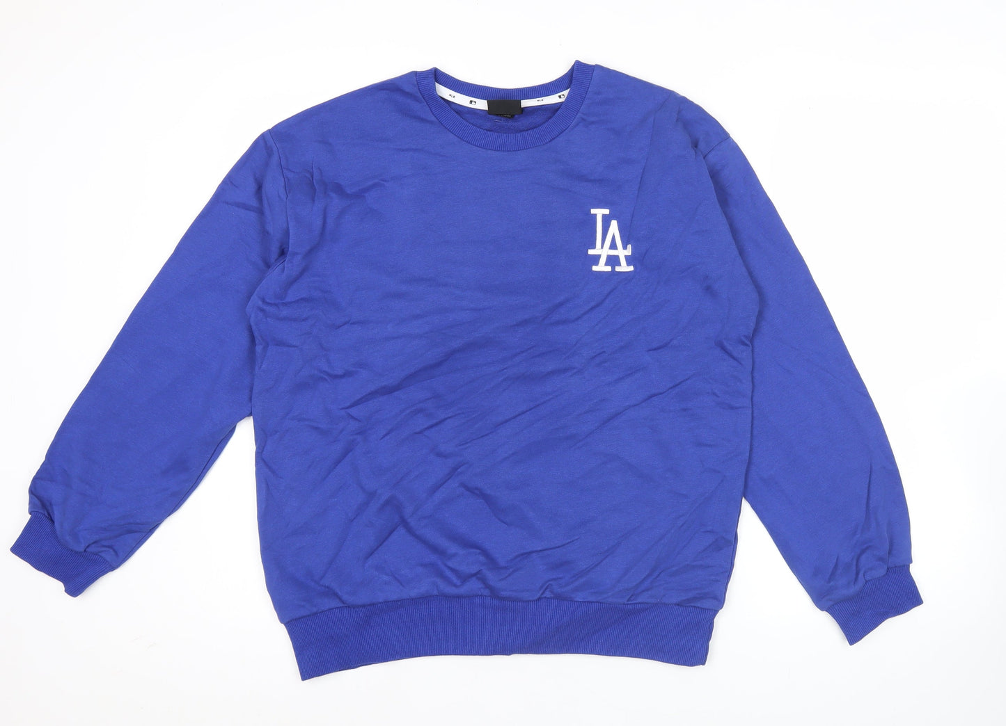 MLB Women’s Blue Hoodie Sweatshirt UK 16 Cotton LA Logo