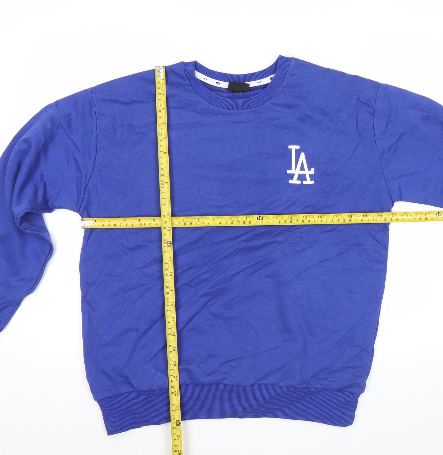 MLB Women’s Blue Hoodie Sweatshirt UK 16 Cotton LA Logo
