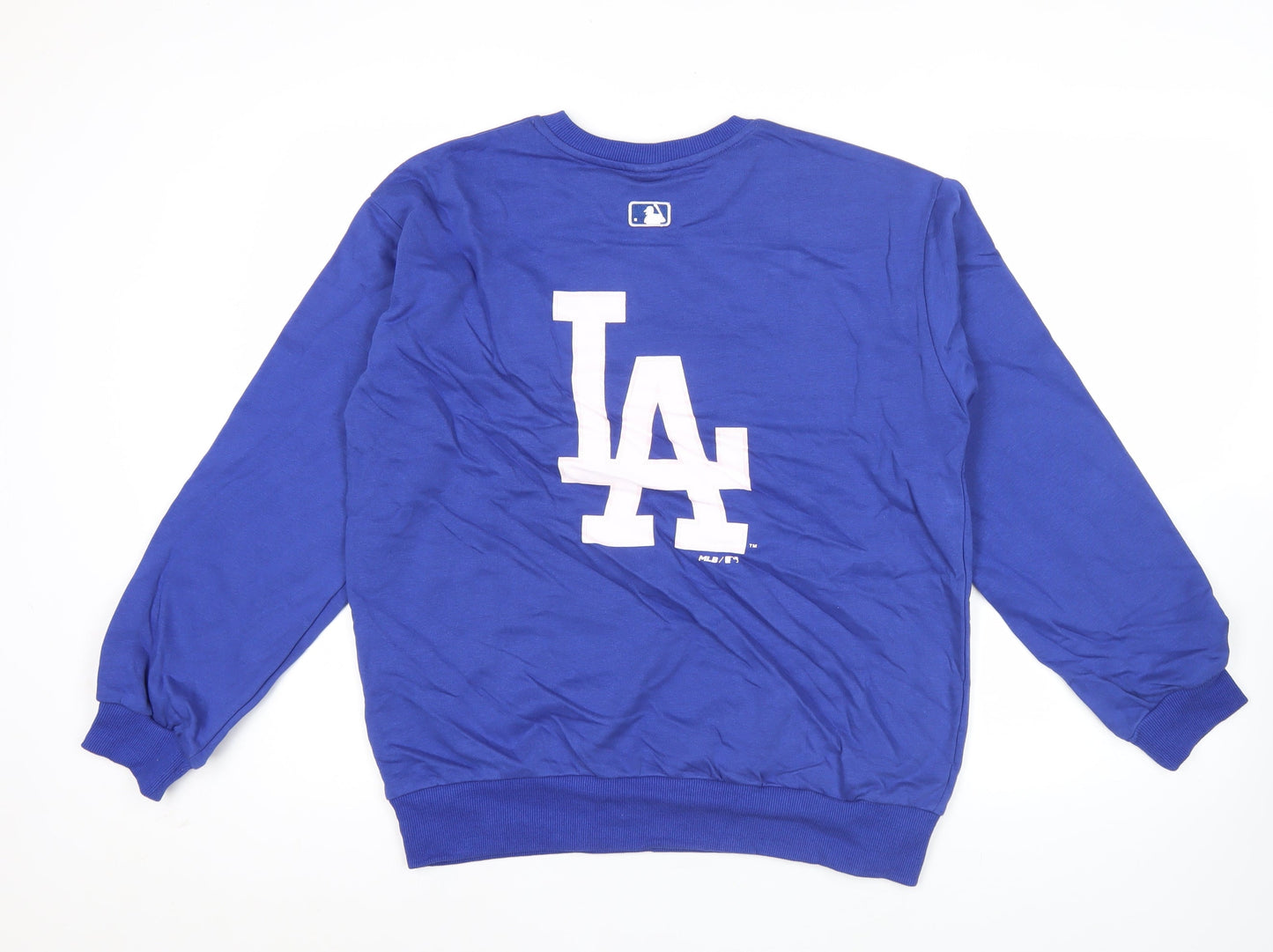 MLB Women’s Blue Hoodie Sweatshirt UK 16 Cotton LA Logo