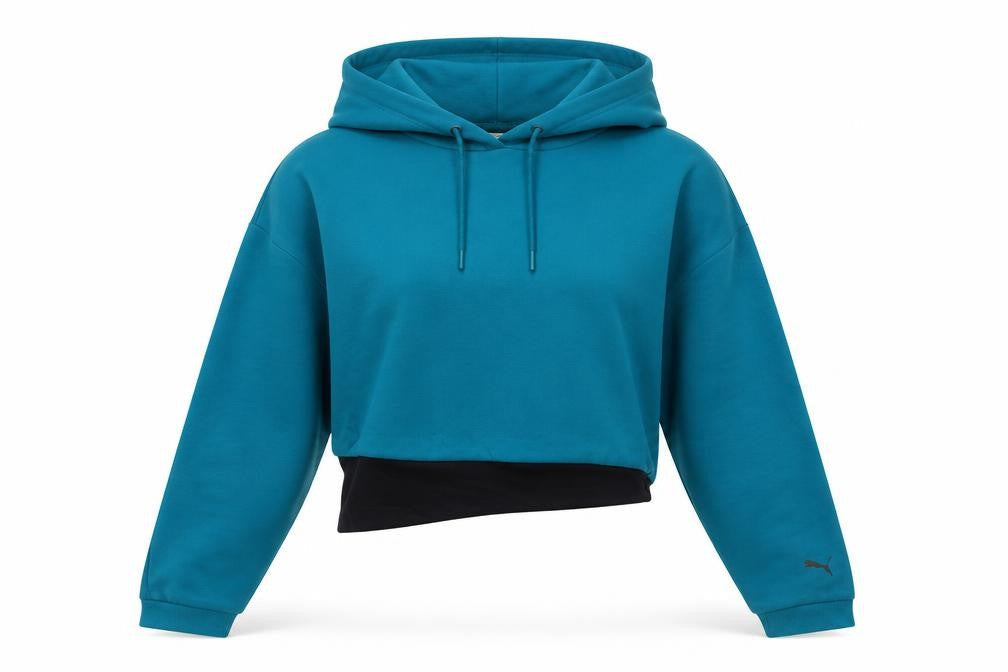 Womens UK M Regular PUMA Blue Pullover Hoodie