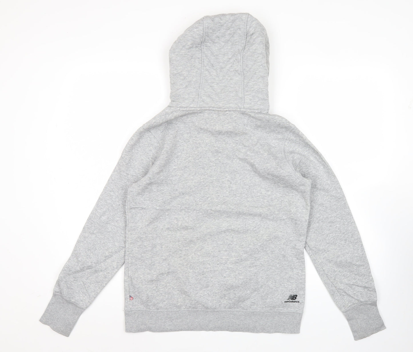 New Balance Womens Grey Hoodie Size 10 Pullover Running Sweatshirt