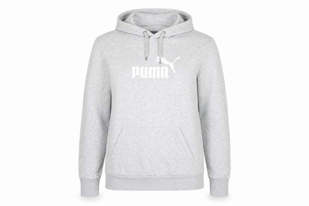 Womens UK 14 Regular PUMA Grey Pullover Hoodie