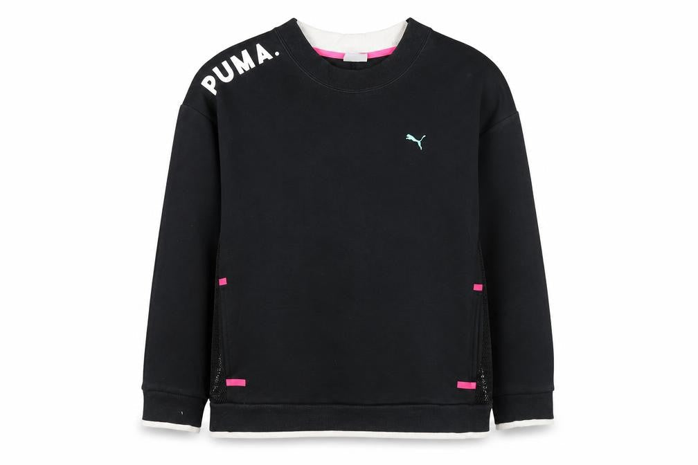 Womens UK M Regular PUMA Black Pullover Sweatshirt
